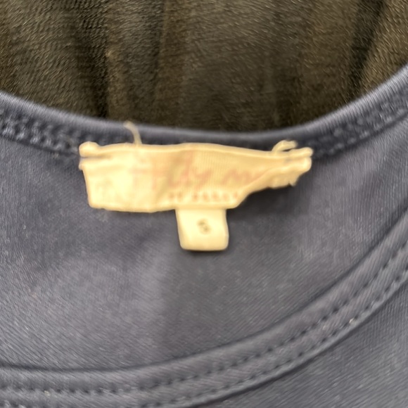 Truly Me navy/black tutu tank dress with blue trim Sz S - Picture 3 of 3